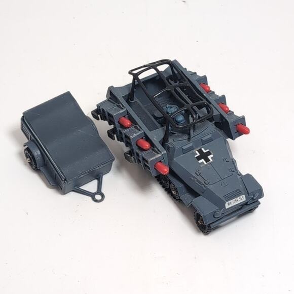 Corgi German Hanomag SdKfz 251/1 Semi Track Rocket Launcher w Trailer & Missles - Picture 1 of 9